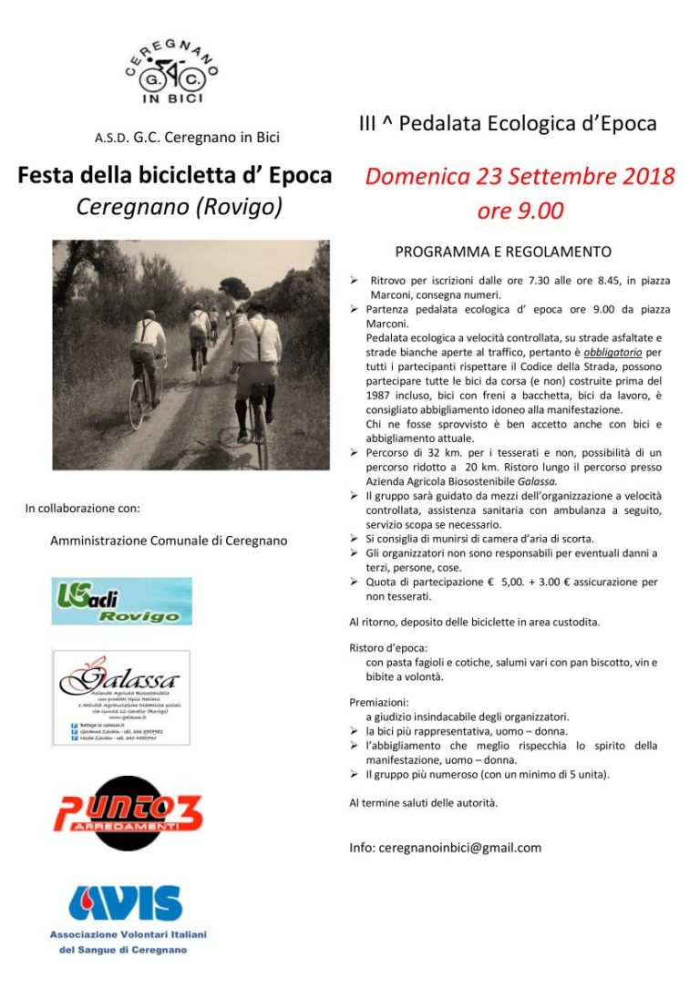 Festa della bicicletta d'epoca 2018